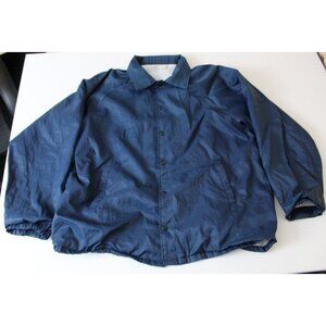 Vintage Hartwell Mens XL Navy Blue Coach Jacket Windbreaker - SEE PHOTOS